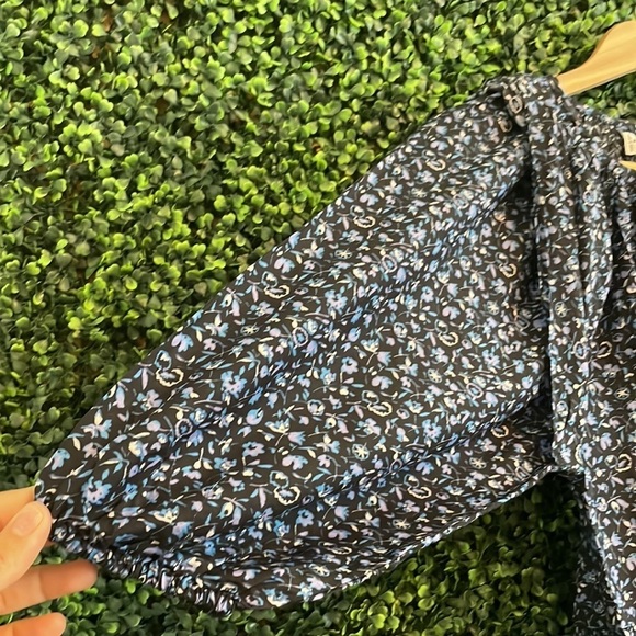 NWT Apiece Apart Mitte Floral Print Long Sleeve Cotton Mesa Dress - Picture 10 of 12